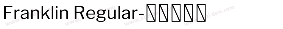 Franklin Regular字体转换